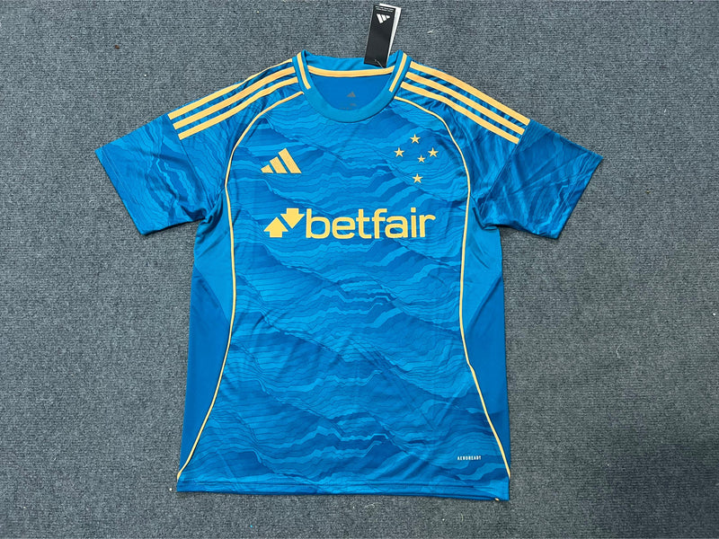 Camisa Cruzeiro 25/26 Terceira - Azul Com Dourado - Adidas