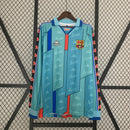 Camisa Retrô Barcelona 1996/1997 II Away - Azul - Manga Longa Kappa