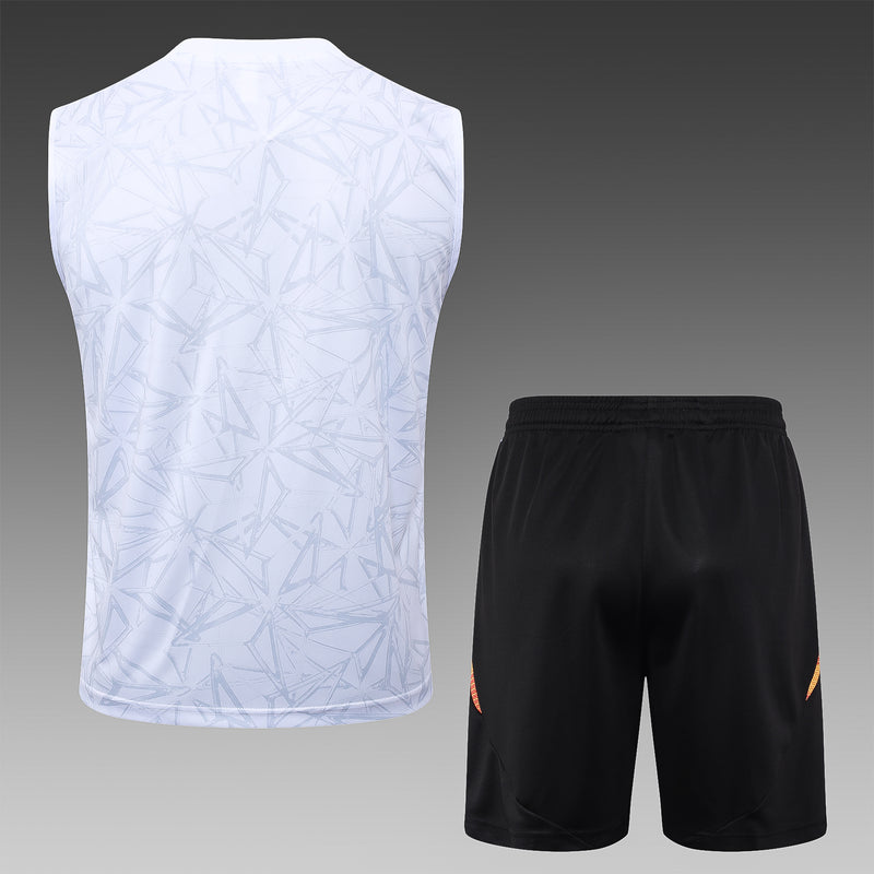 24/25 Conjunto Treino Real Madrid - Regata - Branco