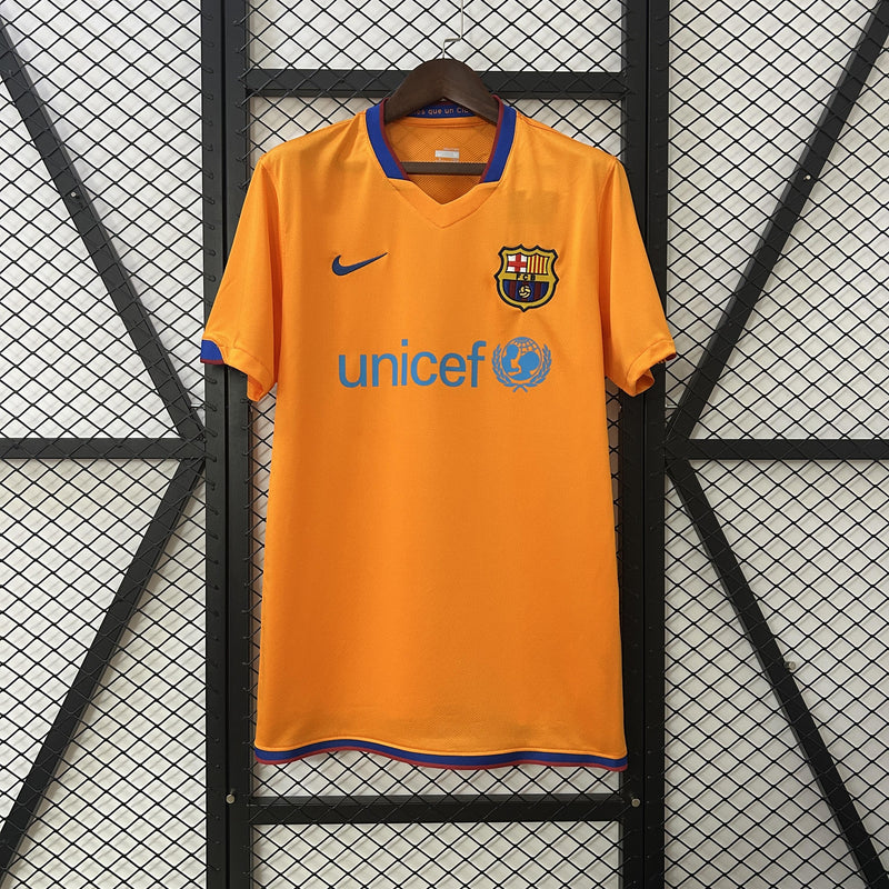 Camisa Retrô Barcelona 2006/2007 II Away - Laranja - Nike