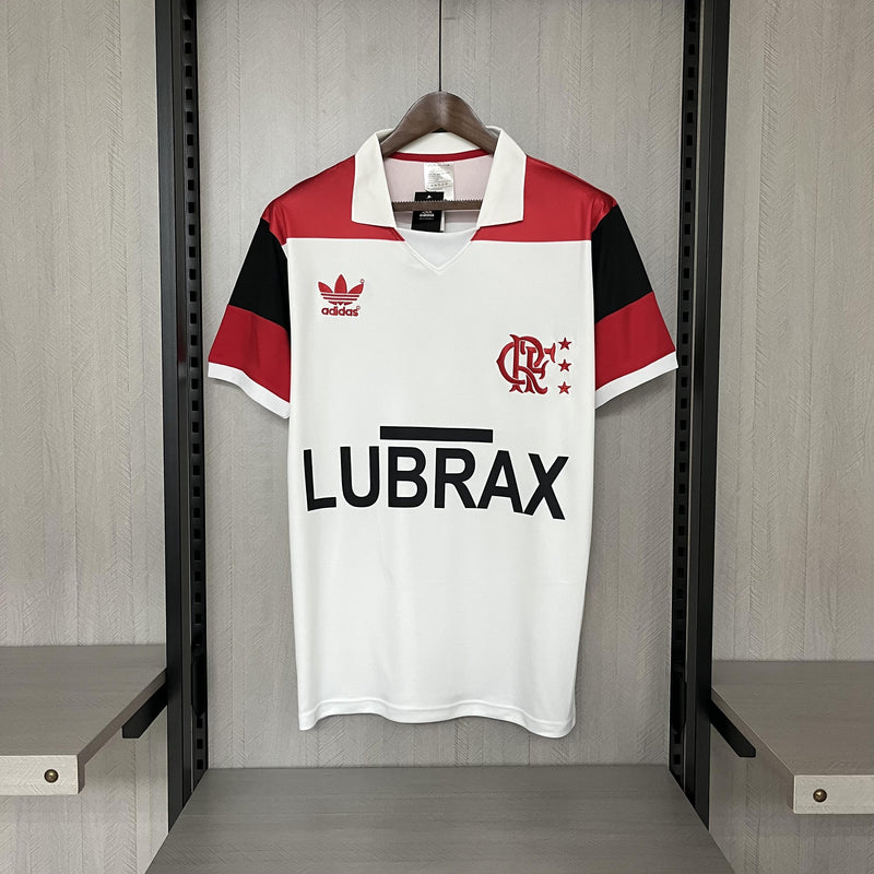 Camisa Retrô Flamengo 1986 II Away - Branca - Adidas