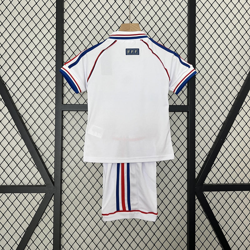 Conjunto Infantil Retrô - Fiorentina 1998 II Away - Branca