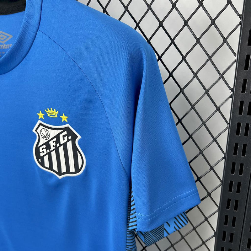 Camisa Santos 2025/26 Azul Goleiro - Torcedor