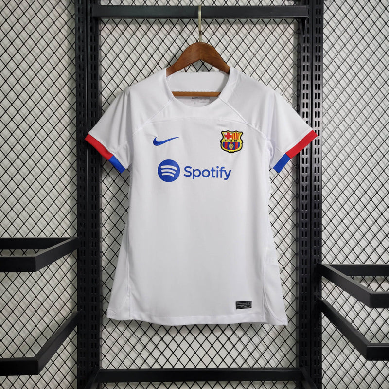 Camisa Barcelona 2023/24 II Away - Feminina - Branca