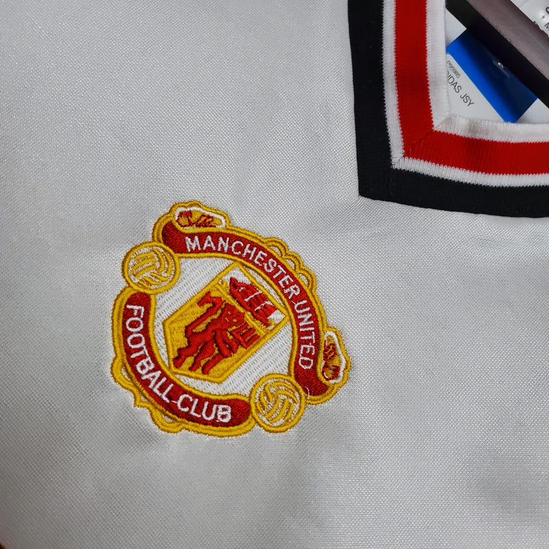 Camisa Retrô Manchester United 1985 II Away - Branca - Adidas