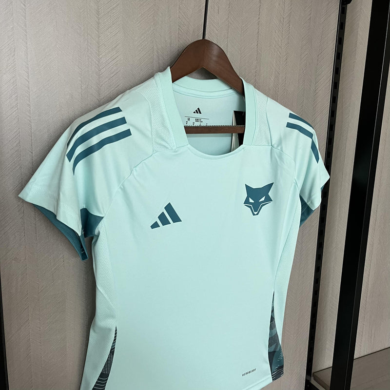 Camisa Cruzeiro 2025/26 Treino Azul Claro - Feminina