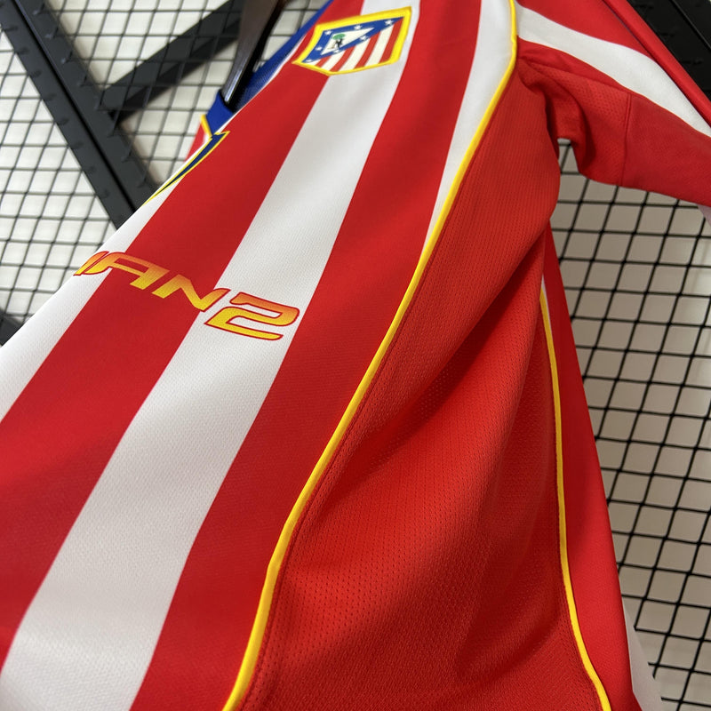 Camisa Retrô Atlético de Madrid 2004/2005 Homem Aranha - Manga Longa Nike Home