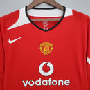 Camisa Retrô Manchester United 2004/2006 I Home - Manga Longa Nike