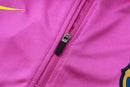 25/26 Conjunto Treino Barcelona - Frio Zíper Curto - Rosa