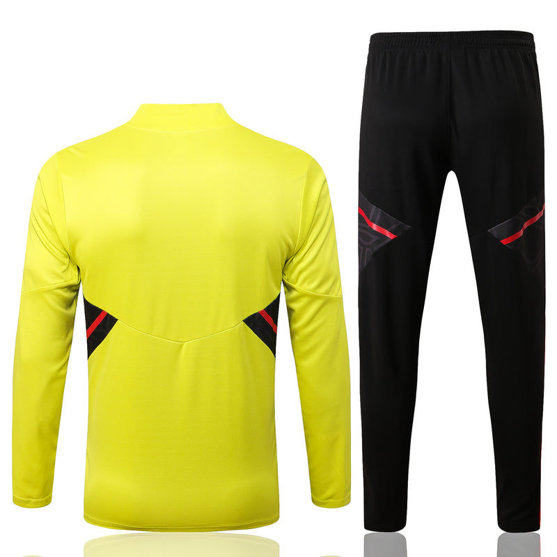 22/23 Conjunto Treino Flamengo - Frio Zíper Curto - Verde