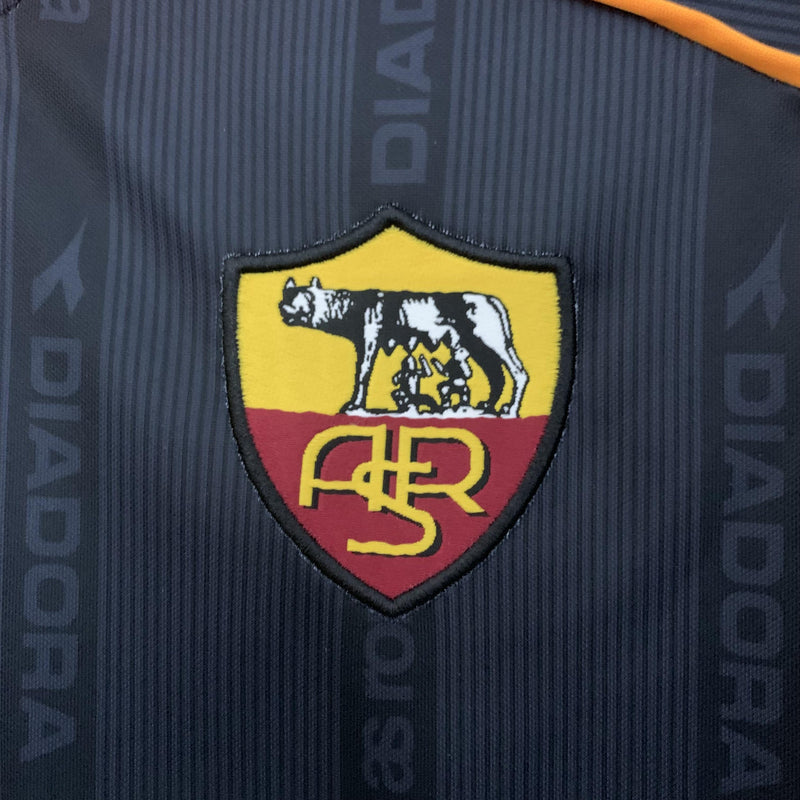 Camisa Retrô Roma 1999/2000 II Away - Preta - Diadora