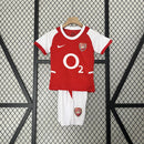 Conjunto Infantil Retrô - Arsenal 2002/04 I Home