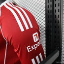 Camisa Liverpool 2025/26 I Home - Jogador Manga Longa Adidas