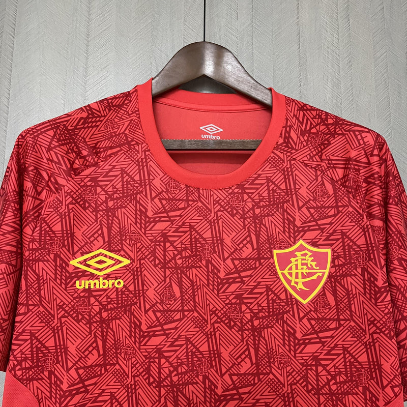 Camisa Fluminense 2024/25 Treino Vermelha - Torcedor
