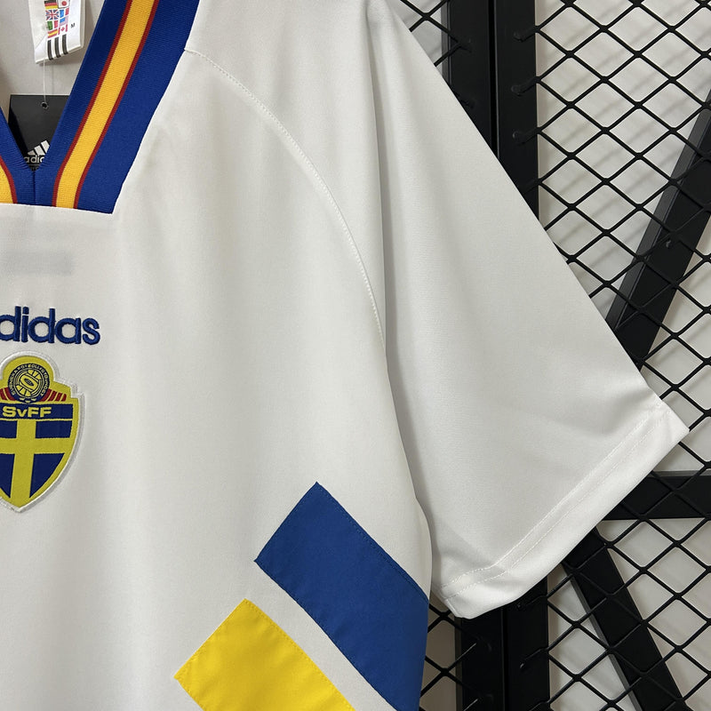 Camisa Retrô Suécia 1994 II Away - Branca - Adidas