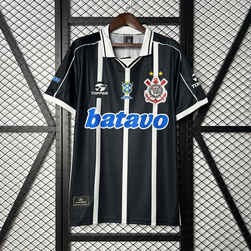 Camisa Retrô Corinthians 1999/2000 II Away - Preta