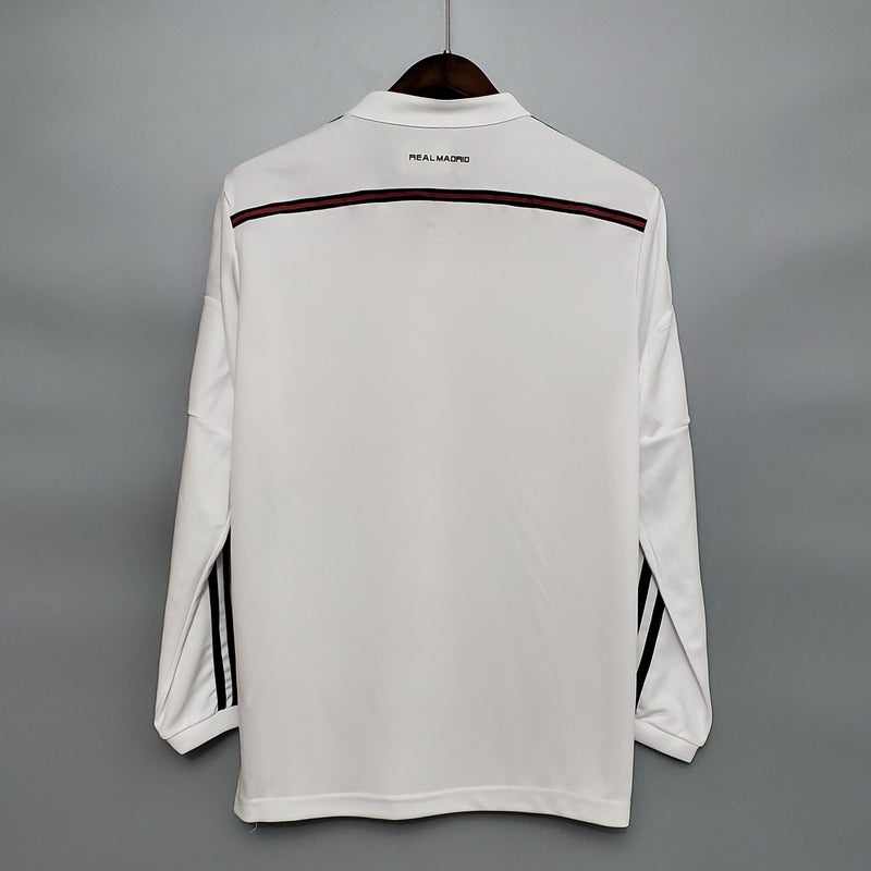 Camisa Retrô Real Madrid 2014/2015 I Home - Manga Longa Adidas