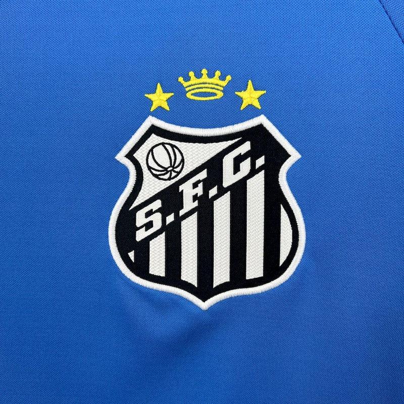 Camisa Santos 2025/26 Azul Goleiro - Torcedor