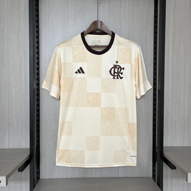 Camisa Flamengo 2024/25 Pré-Jogo - Torcedor - Bege