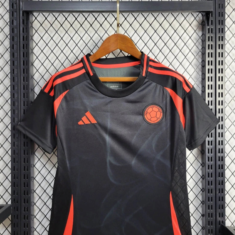 Camisa Colômbia 2024 II Away - Feminina - Preta