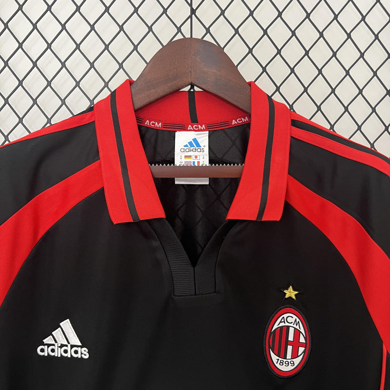 Camisa Retrô Milan 2000/2001 III Third - Preta - Adidas