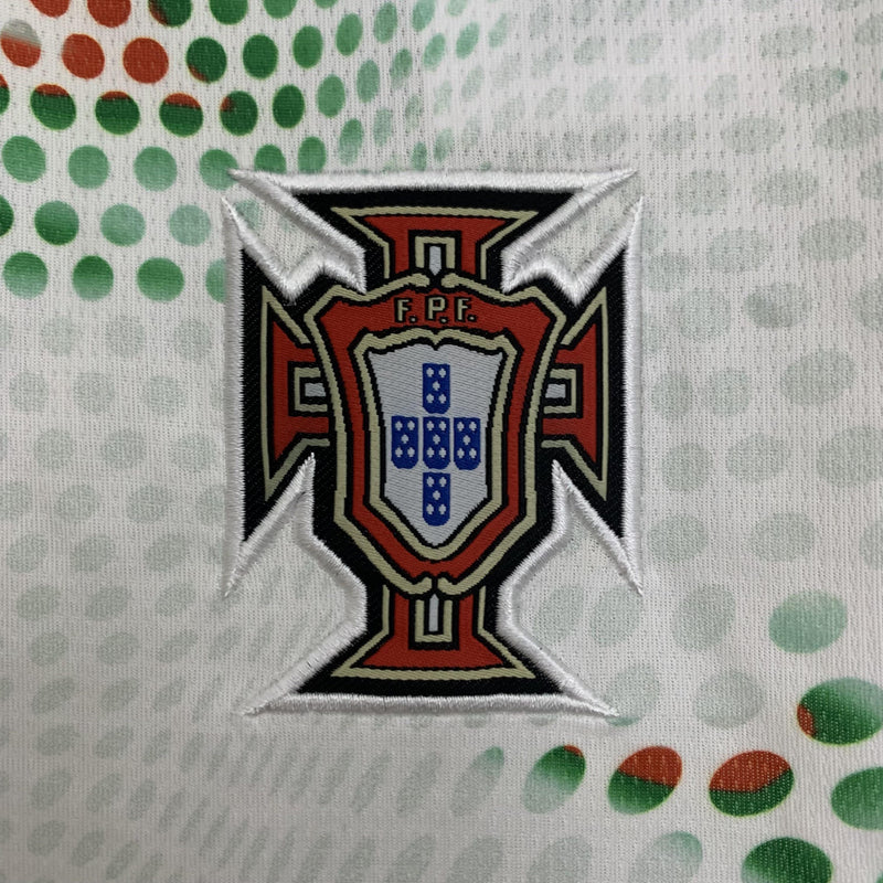Camisa Portugal 2025 II Away - Feminina - Branca
