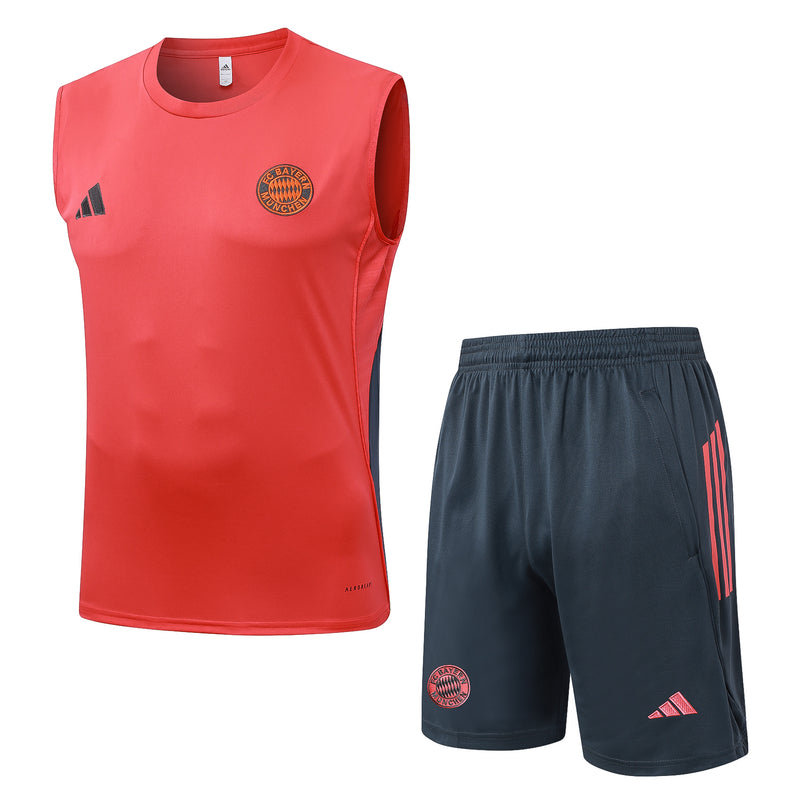 25/26 Conjunto Treino Bayern de Munique Regata - Vermelho Claro