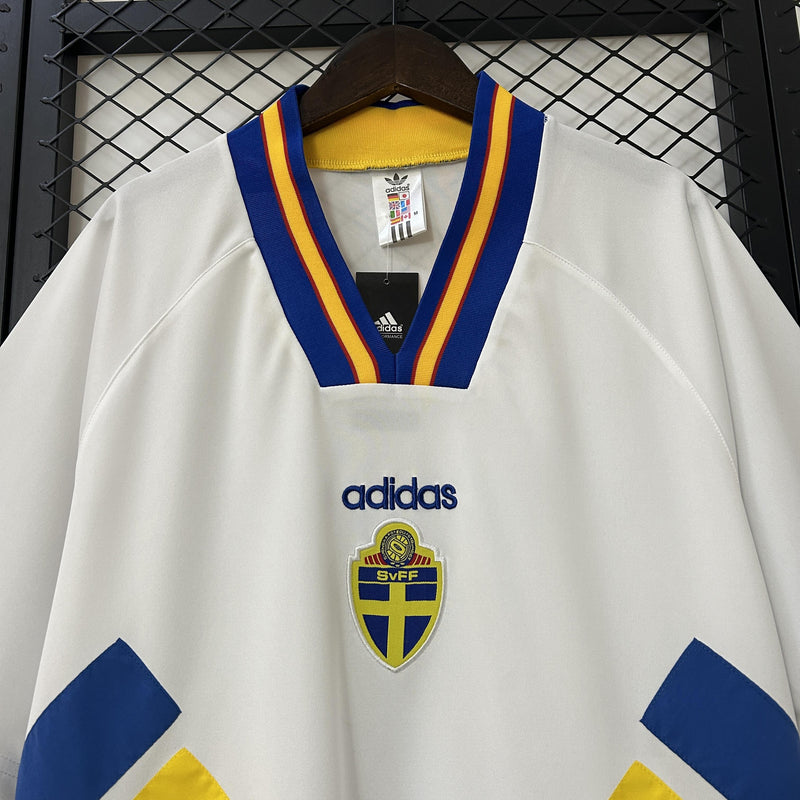 Camisa Retrô Suécia 1994 II Away - Branca - Adidas
