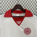 Camisa Retrô Dinamarca 1988 II Away - Branca - Hummel