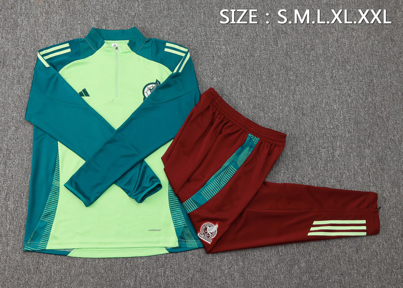 24/25 Conjunto México - Frio Zíper Curto - Verde Claro