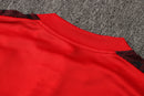 23/24 Conjunto Comissão Flamengo - Frio Zíper Curto - Vermelho