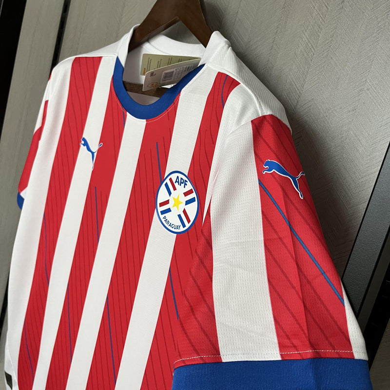 Camisa Paraguai 2024/25 I Home - Torcedor