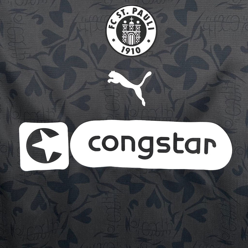 Camisa St. Pauli III Third - Torcedor - Preta