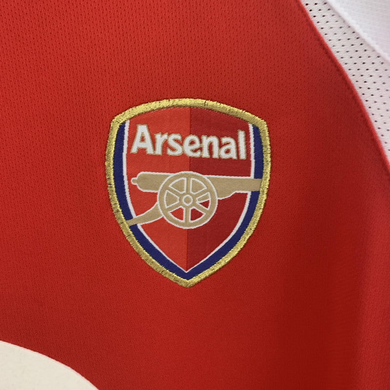Camisa Retrô Arsenal 2002/2004 I Home - Manga Longa Nike