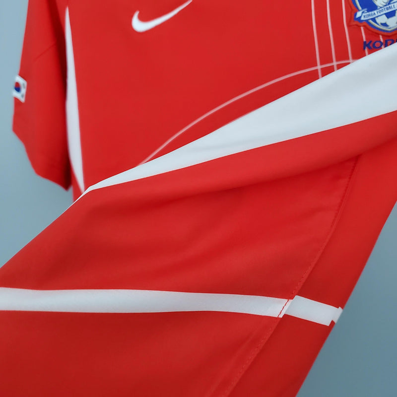 Camisa Retrô Coreia do Sul 2002 Vermelha