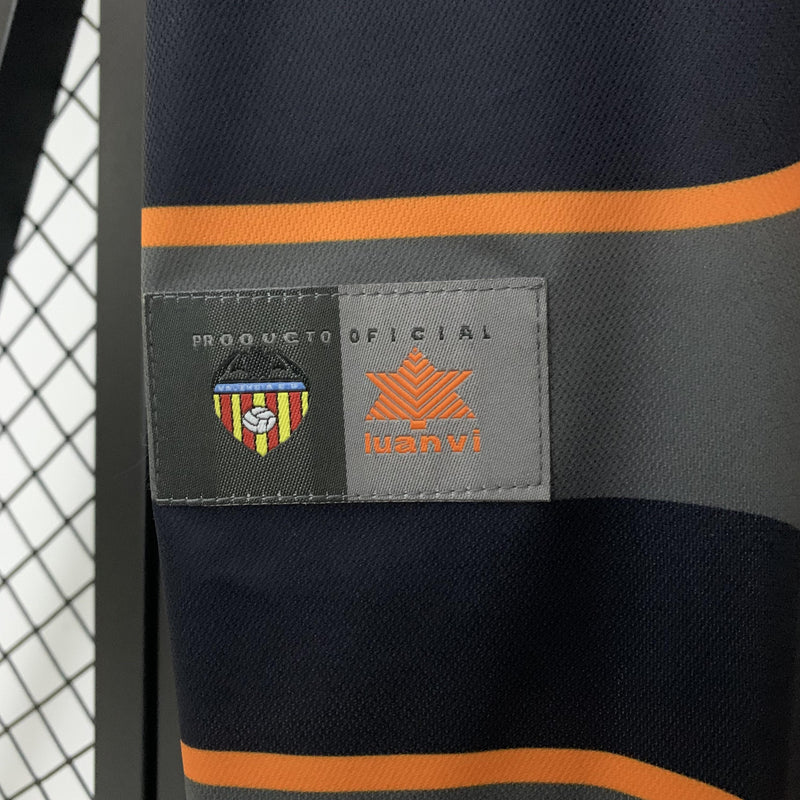 Camisa Retrô Valencia 1999/2000 II Away - Preta - Luanvi
