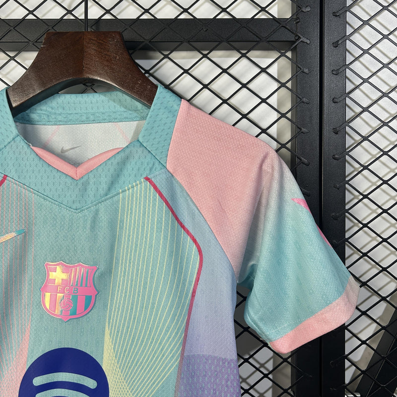 Conjunto Infantil - Barcelona 25/26 Edição Especial Azul