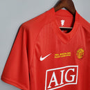Camisa Retrô Final Champions Manchester United 2007/2008 I Home Nike