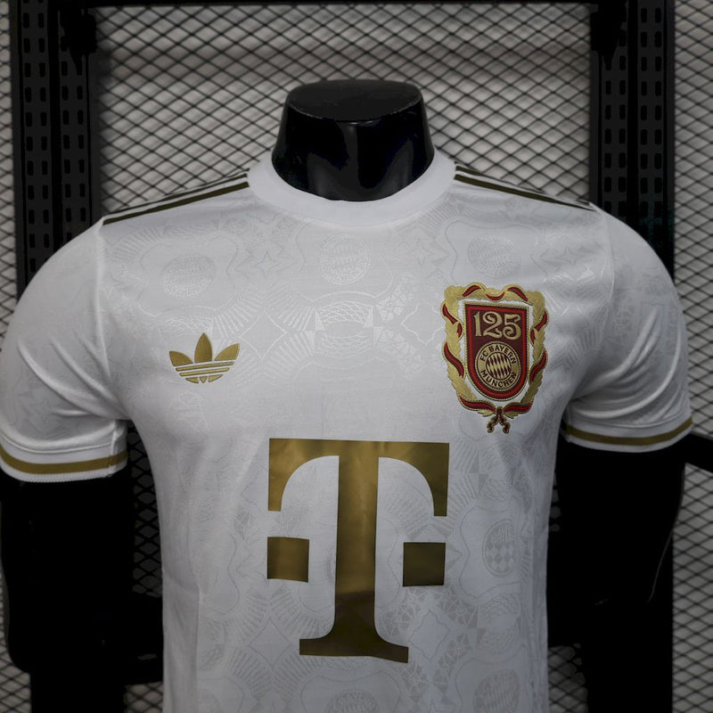 Camisa Bayern de Munique Aniversário 125 Anos 24/25 Branca - Jogador
