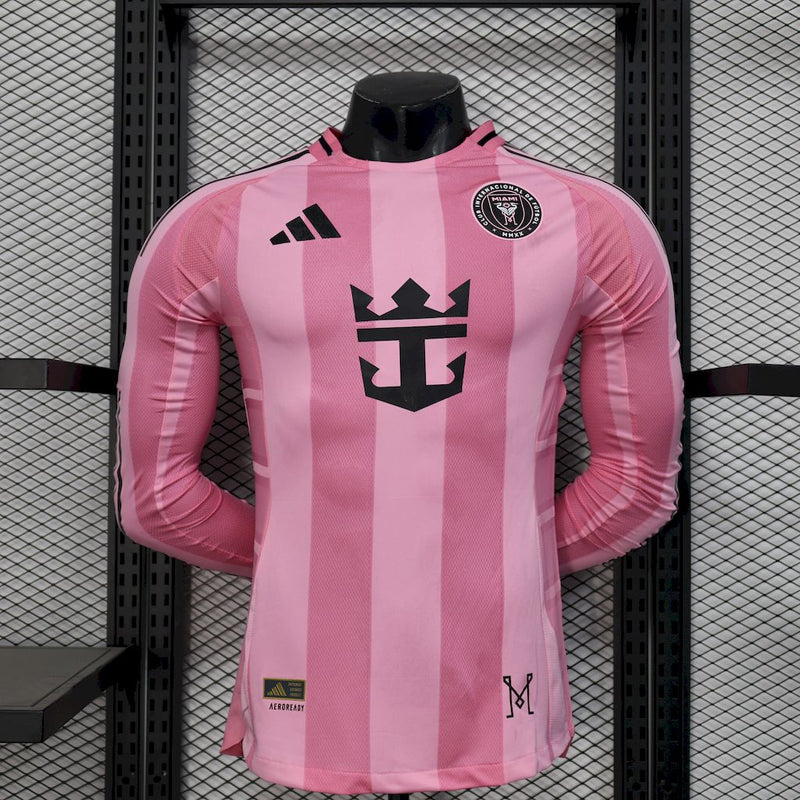 Camisa Inter Miami 2025/2026 I Home - Jogador Manga Longa