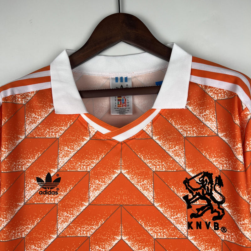 Camisa Retrô Holanda 1988 I Home - Manga Longa Adidas