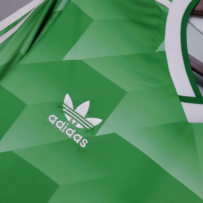 Camisa Retrô Alemanha 1988 II Away - Verde - Adidas