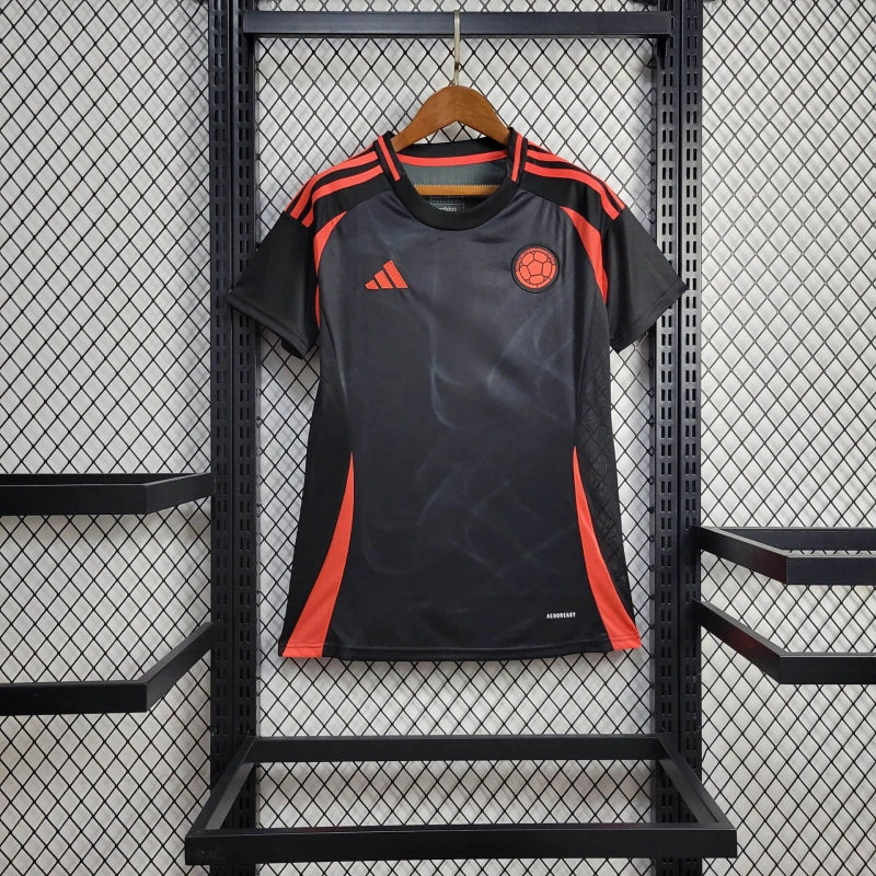 Camisa Colômbia 2024 II Away - Feminina - Preta