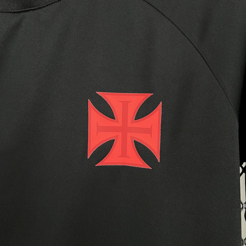 Camisa Vasco 25/26 Supporter Preta e Dourada - Torcedor