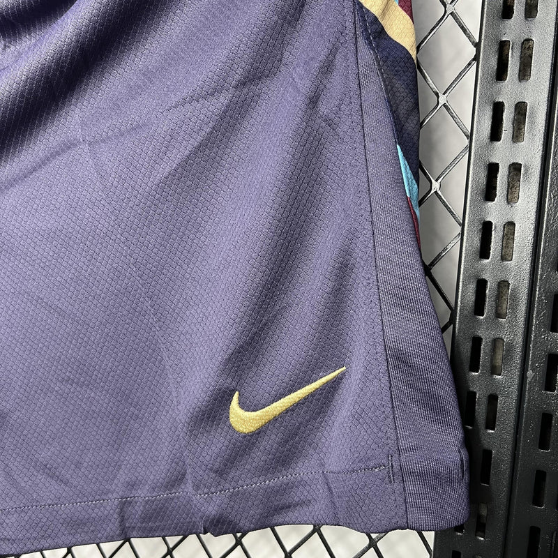 Short Inglaterra 2024/2025 Euro II Away - Roxo