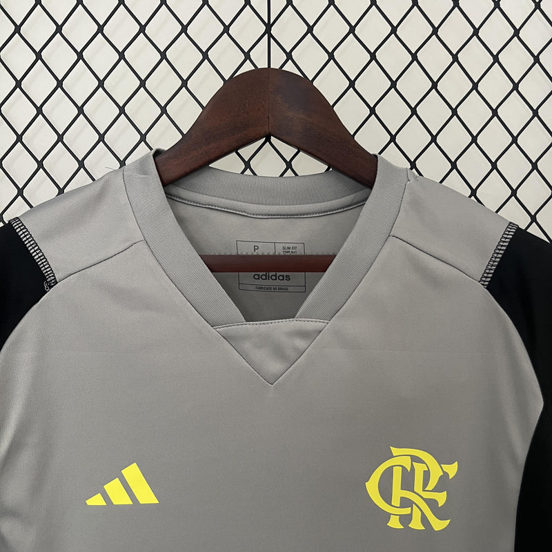Camisa Flamengo 2024/25 Treino Cinza - Feminina