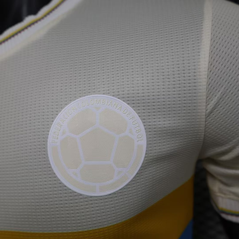 Camisa Colômbia Aniversário 100 Anos - Jogador - Branca
