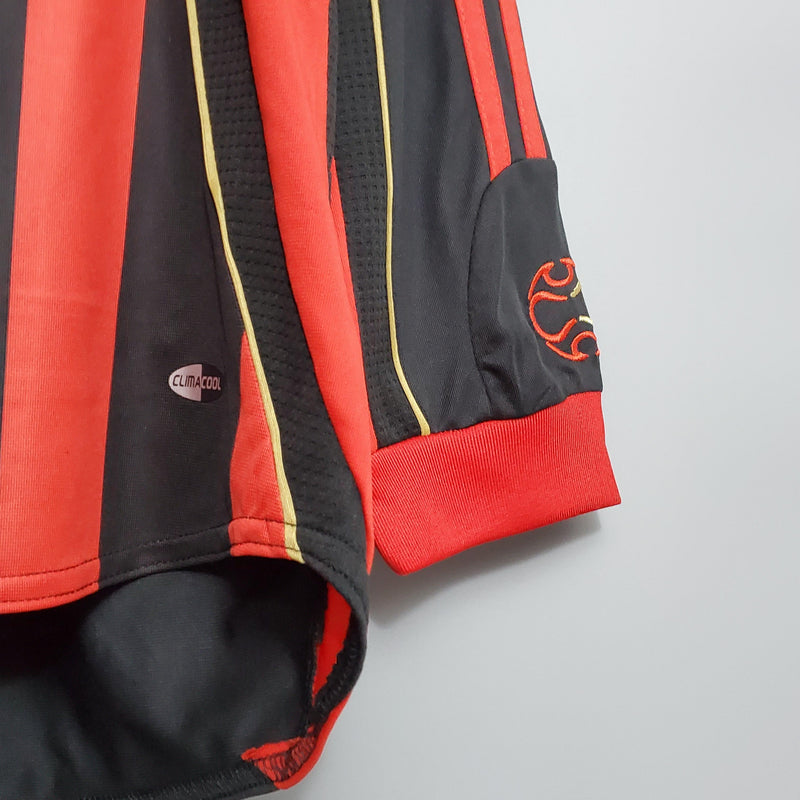 Camisa Retrô Milan 2006/2007 I Home - Manga Longa Adidas