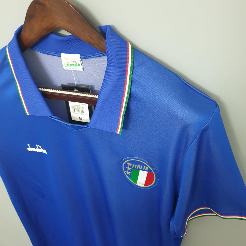 Camisa Retrô Itália 1990 I Home - Diadora