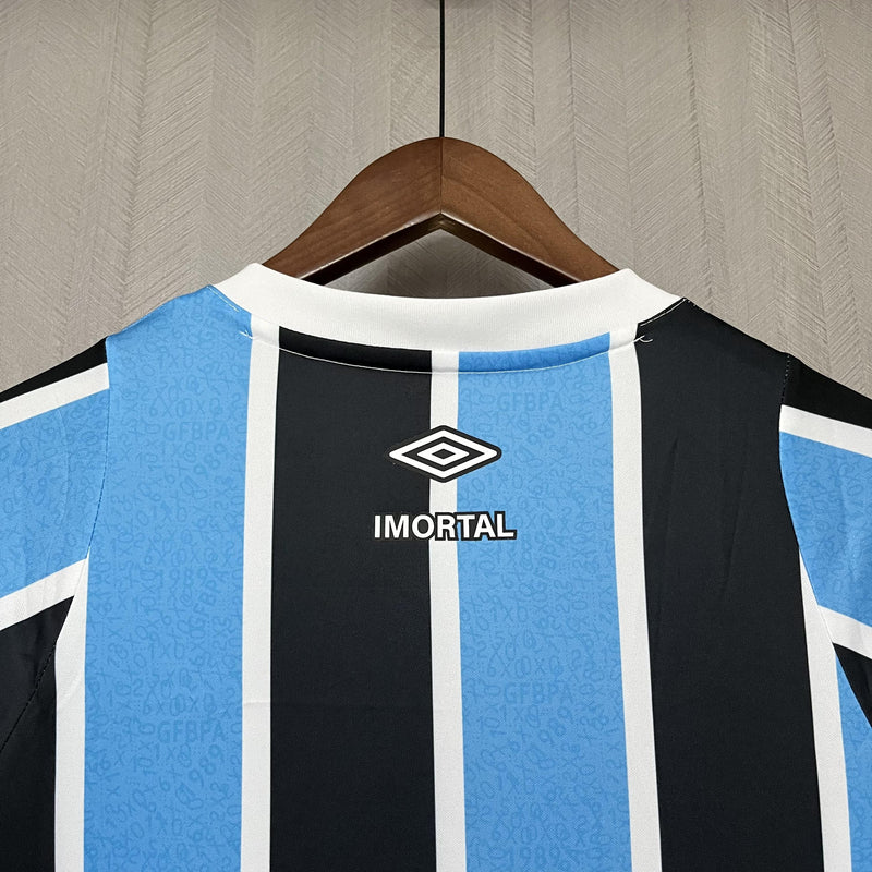 Camisa Grêmio 2024/25 I Home - Torcedor Manga Longa